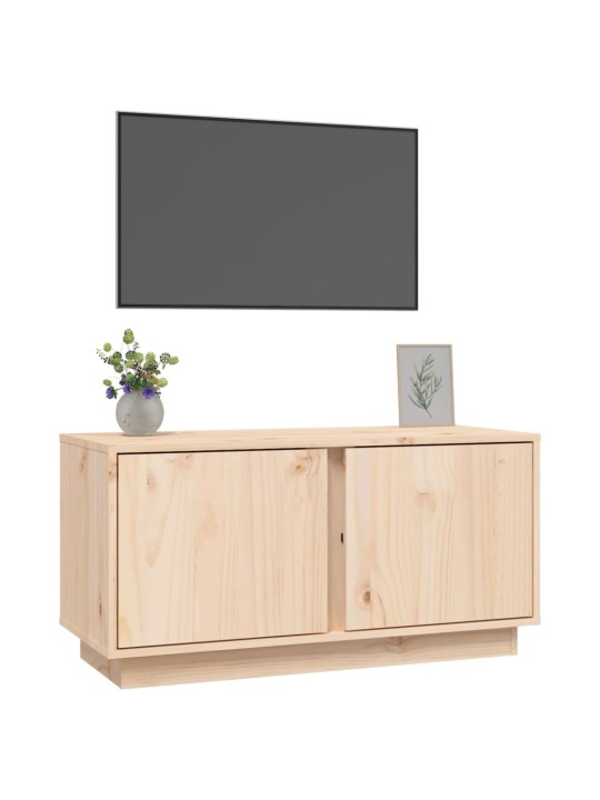 TV skříňka 80 x 35 x 40,5 cm masivní borové dřevo