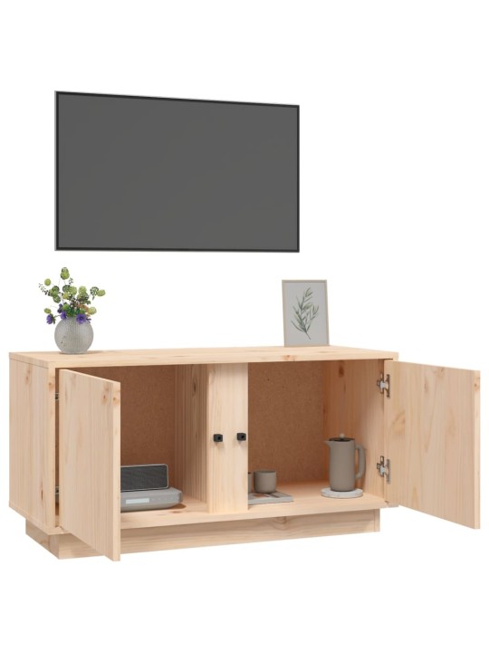 TV skříňka 80 x 35 x 40,5 cm masivní borové dřevo