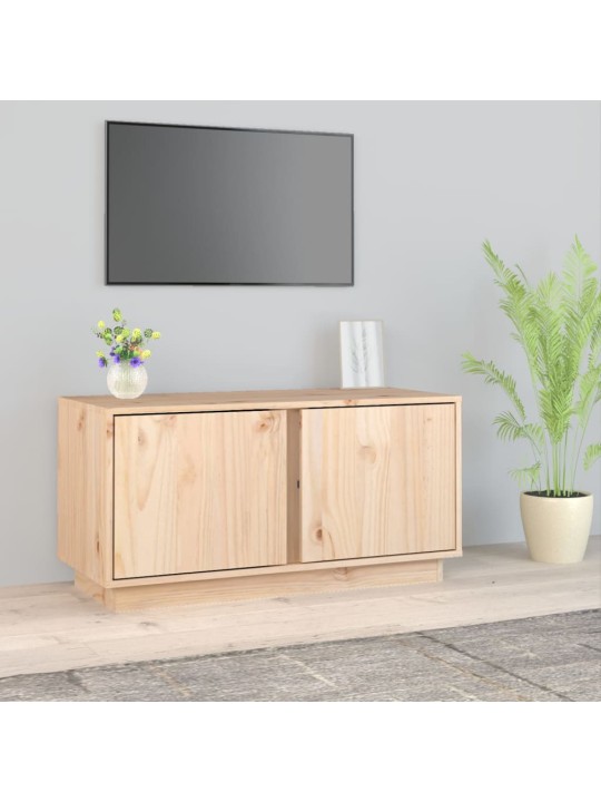 TV skříňka 80 x 35 x 40,5 cm masivní borové dřevo