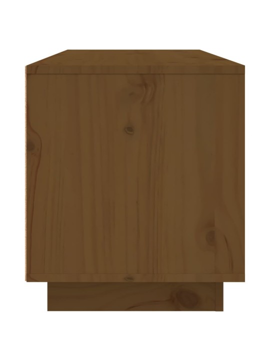 TV skříňka medově hnědá 80x35x40,5 cm masivní borové dřevo