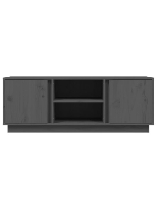 TV skříňka šedá 110x35x40,5 cm masivní borové dřevo