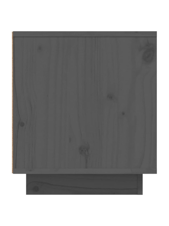TV skříňka šedá 110x35x40,5 cm masivní borové dřevo