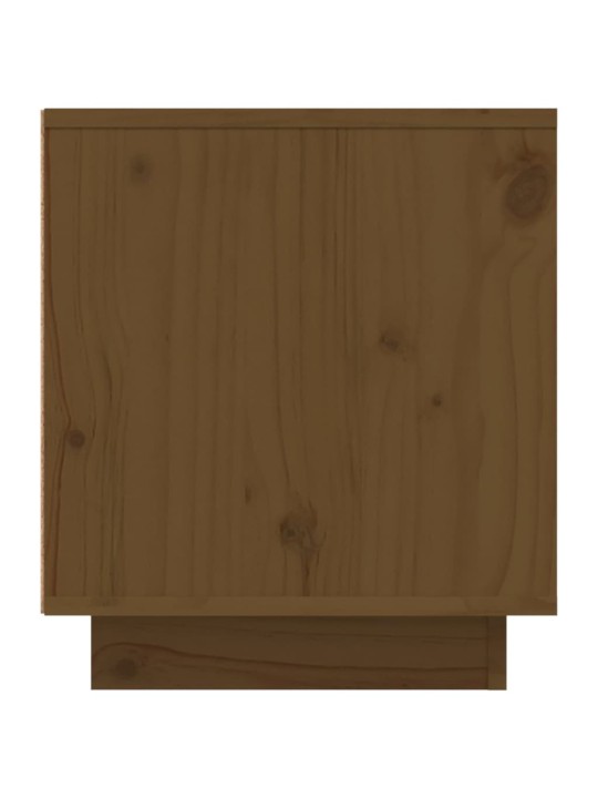 TV skříňka medově hnědá 110x35x40,5 cm masivní borové dřevo