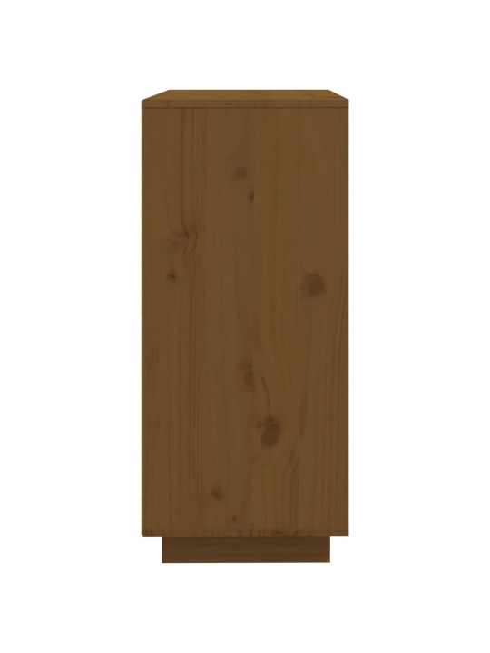 Příborník medově hnědý 60x35x80 cm masivní borové dřevo
