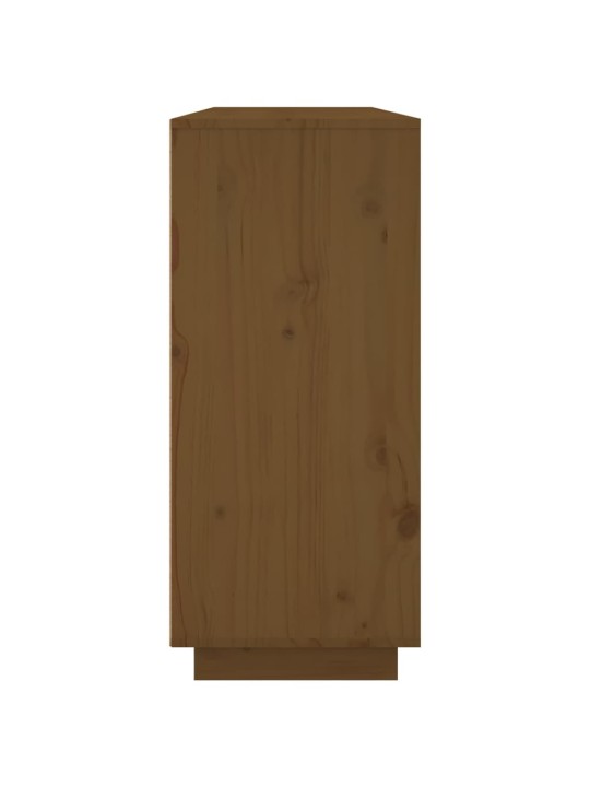 Příborník medově hnědý 120x35x80 cm masivní borové dřevo