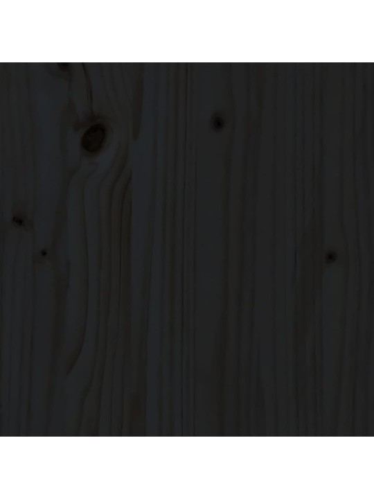 Psací stůl černý 110 x 50 x 75 cm masivní borové dřevo