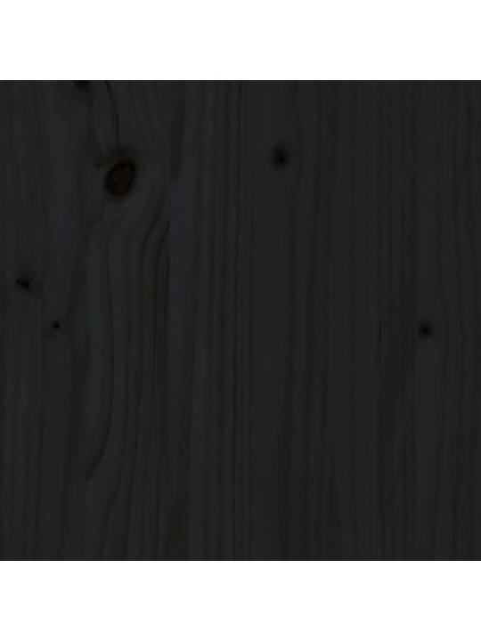 Psací stůl černý 110x53x117 cm masivní borové dřevo