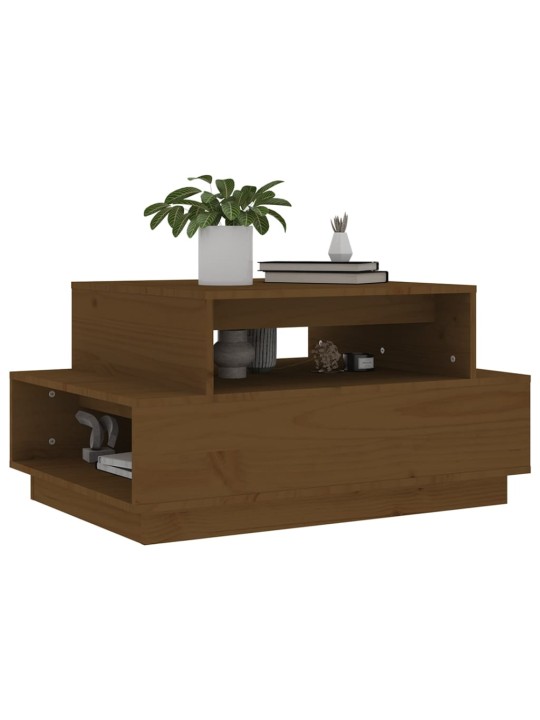 Konferenční stolek medově hnědý 80x55x40,5 cm masivní borovice