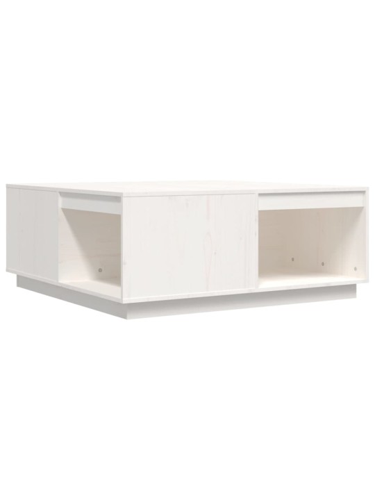 Konferenční stolek bílý 100x101x40,5 cm masivní borové dřevo