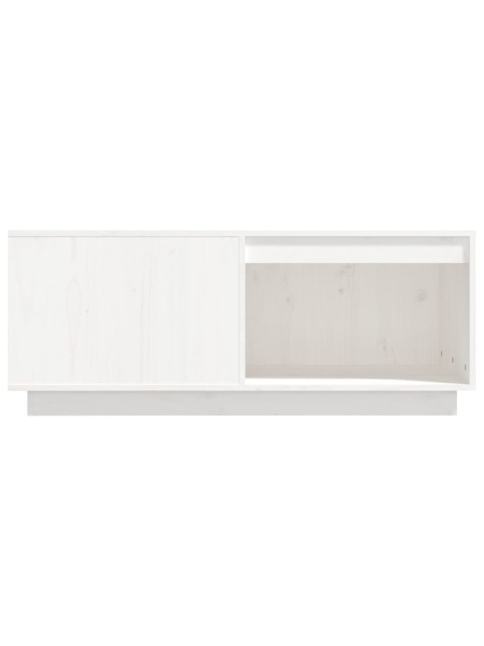 Konferenční stolek bílý 100x101x40,5 cm masivní borové dřevo