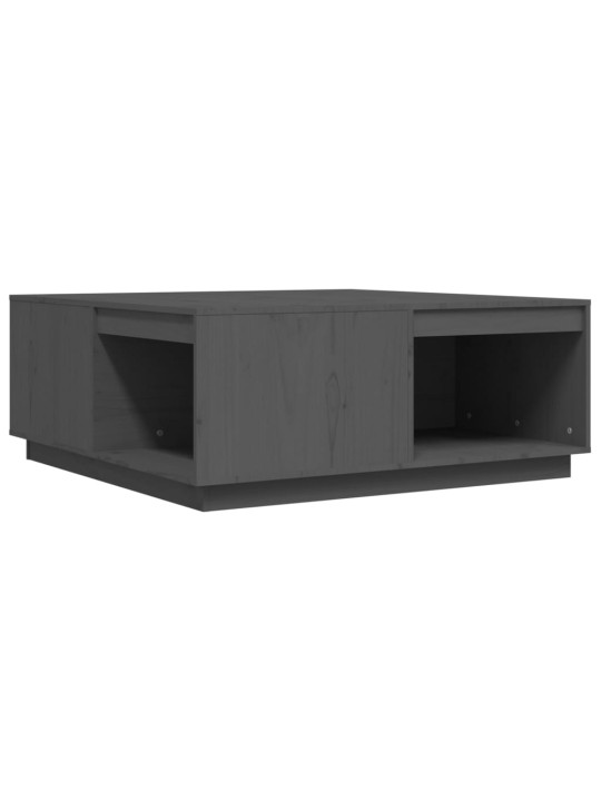 Konferenční stolek šedý 100x101x40,5 cm masivní borové dřevo