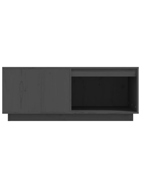 Konferenční stolek šedý 100x101x40,5 cm masivní borové dřevo
