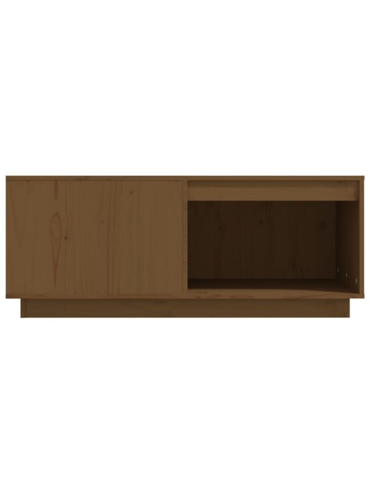 Konferenční stolek medově hnědý 100x101x40,5cm masivní borovice