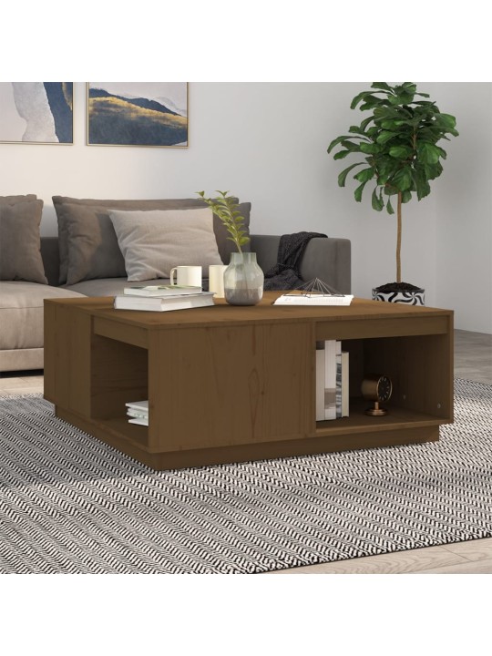 Konferenční stolek medově hnědý 100x101x40,5cm masivní borovice