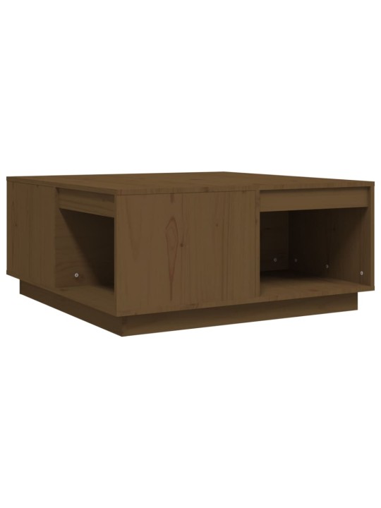 Konferenční stolek medově hnědý 80x81x36,5 cm masivní borovice