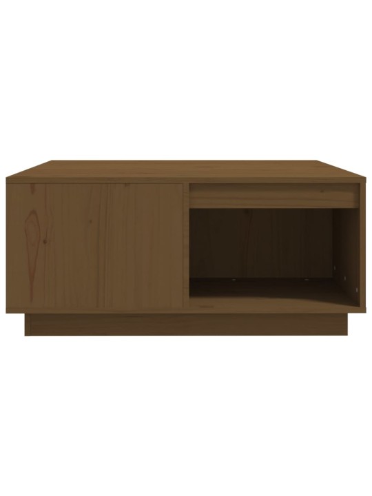 Konferenční stolek medově hnědý 80x81x36,5 cm masivní borovice