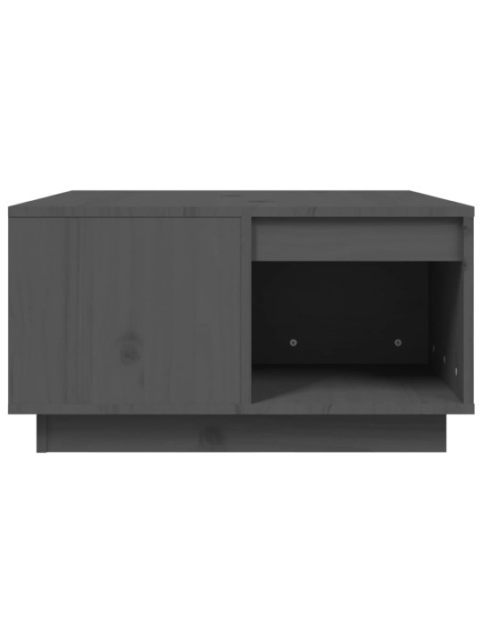 Konferenční stolek šedý 60x61x32,5 cm masivní borové dřevo