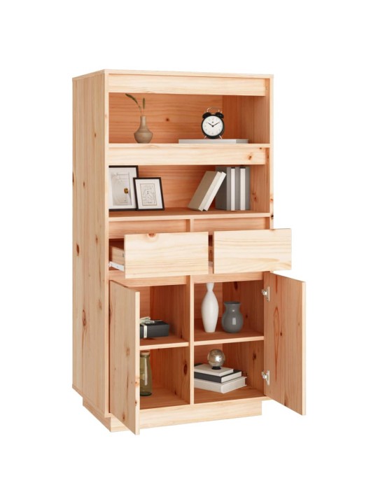 Skříň highboard 60 x 40 x 116,5 cm masivní borové dřevo