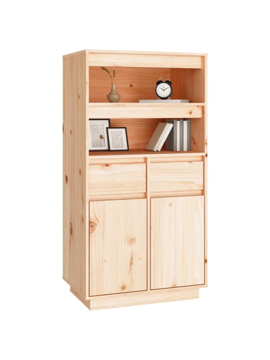 Skříň highboard 60 x 40 x 116,5 cm masivní borové dřevo
