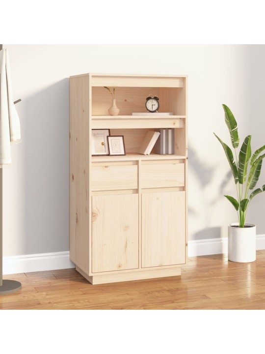 Skříň highboard 60 x 40 x 116,5 cm masivní borové dřevo