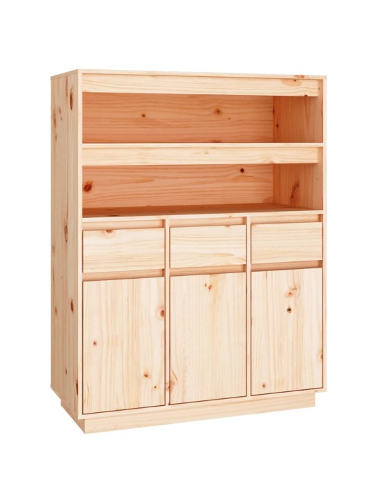 Skříň highboard 89x40x116,5 cm masivní borové dřevo