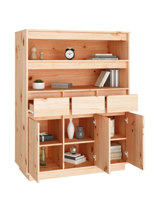 Skříň highboard 89x40x116,5 cm masivní borové dřevo