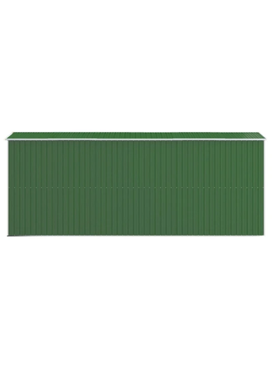 Zahradní kůlna zelená 192x523x223 cm pozinkovaná ocel