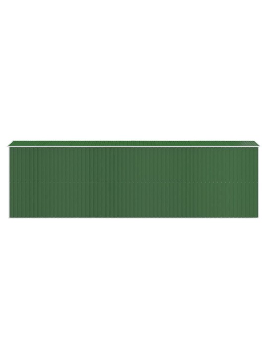 Zahradní kůlna zelená 192x606x223 cm pozinkovaná ocel