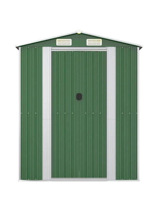 Zahradní kůlna zelená 192x855x223 cm pozinkovaná ocel
