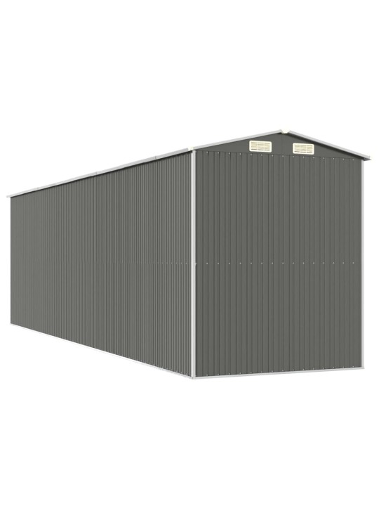 Zahradní kůlna světle šedá 192 x 689 x 223 cm pozinkovaná ocel