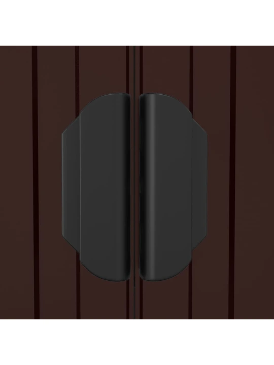 Zahradní kůlna tmavě hnědá 192 x 689 x 223 cm pozinkovaná ocel