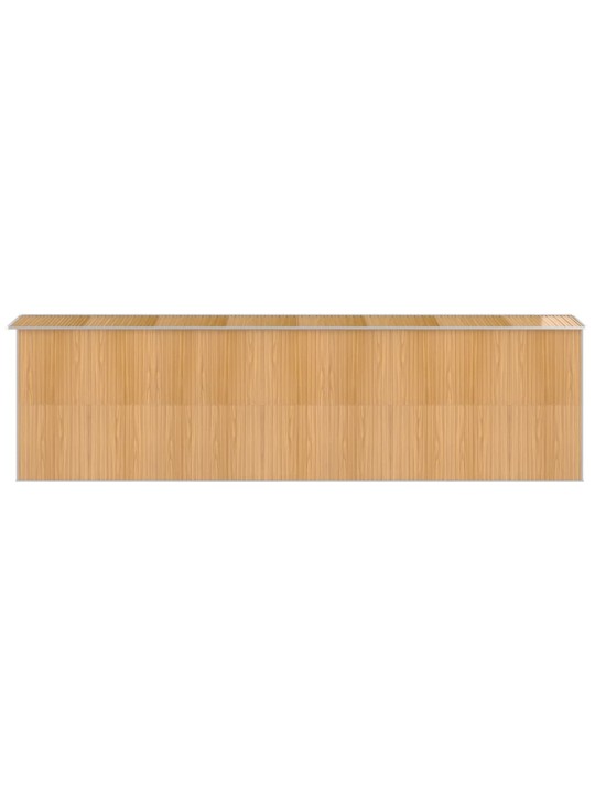 Zahradní kůlna světle hnědá 192x689x223 cm pozinkovaná ocel