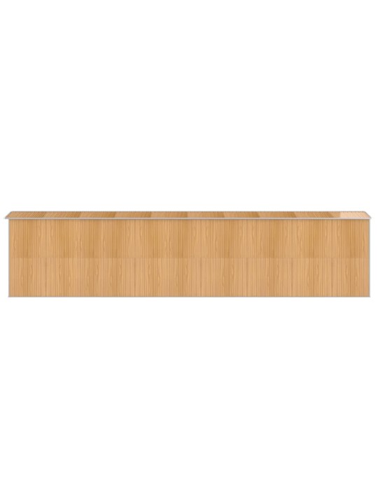 Zahradní kůlna světle hnědá 192x855x223 cm pozinkovaná ocel