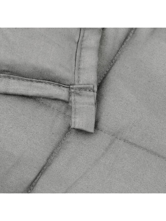 Zátěžová deka šedá 120 x 180 cm 9 kg textil