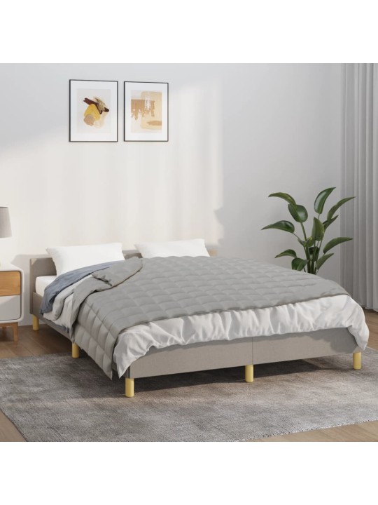 Zátěžová deka šedá 150 x 200 cm 7 kg textil
