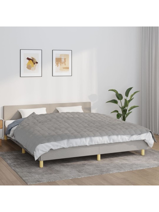 Zátěžová deka šedá 155 x 220 cm 7 kg textil