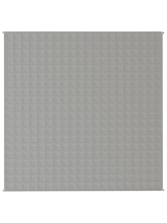 Zátěžová deka šedá 200 x 200 cm 9 kg textil