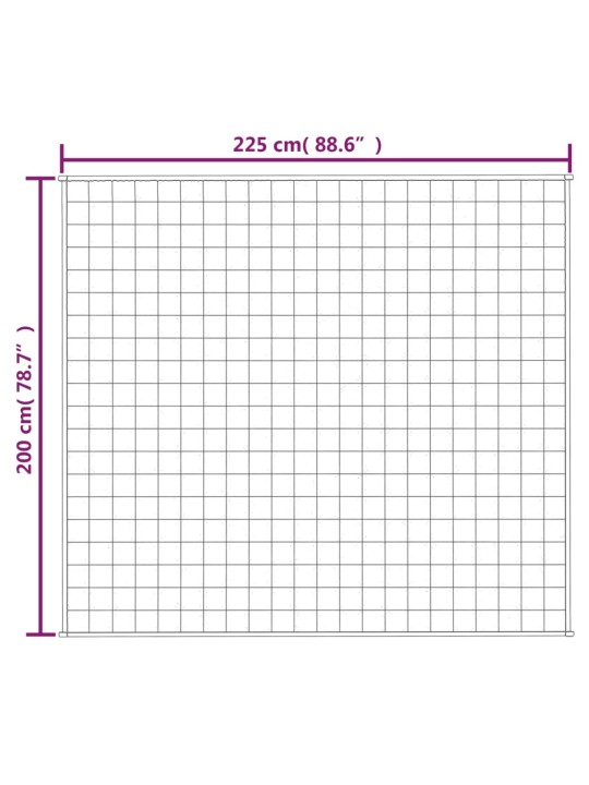 Zátěžová deka šedá 200 x 225 cm 9 kg textil