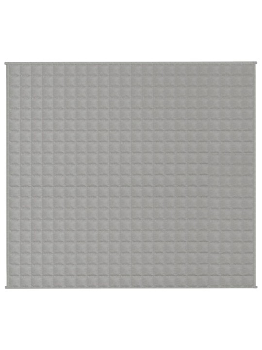 Zátěžová deka šedá 200 x 225 cm 13 kg textil