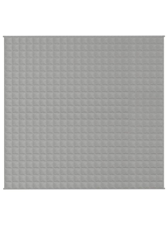 Zátěžová deka šedá 220 x 235 cm 11 kg textil
