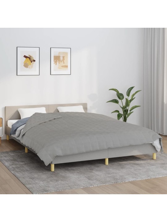 Zátěžová deka šedá 220 x 235 cm 11 kg textil