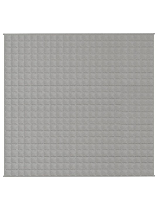 Zátěžová deka šedá 220 x 235 cm 15 kg textil