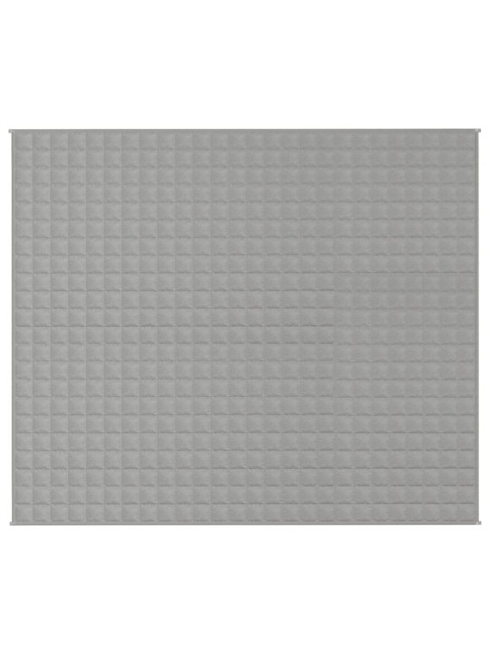 Zátěžová deka šedá 220 x 260 cm 11 kg textil
