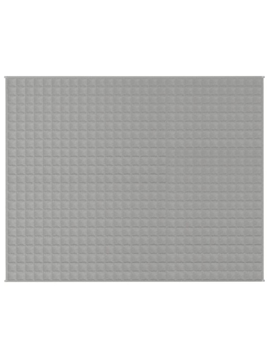 Zátěžová deka šedá 235 x 290 cm 11 kg textil
