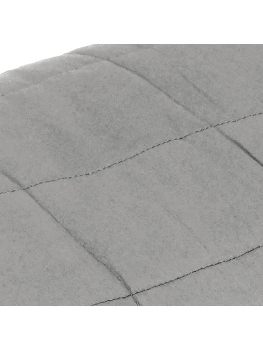 Zátěžová deka šedá 235 x 290 cm 15 kg textil