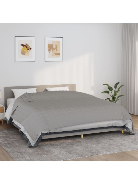 Zátěžová deka šedá 235 x 290 cm 15 kg textil