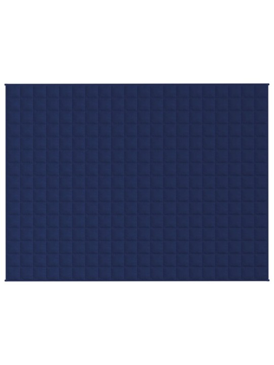 Zátěžová deka modrá 150 x 200 cm 11 kg textil
