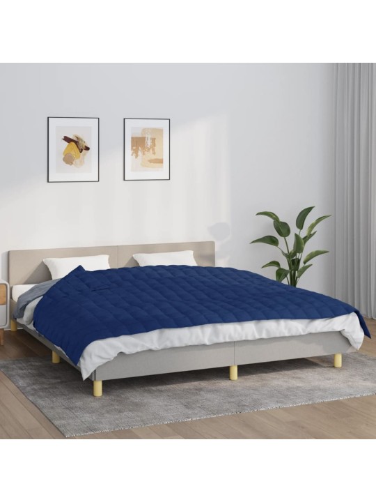 Zátěžová deka modrá 155 x 220 cm 7 kg textil
