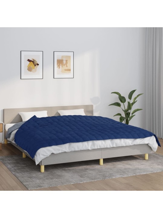 Zátěžová deka modrá 155 x 220 cm 11 kg textil