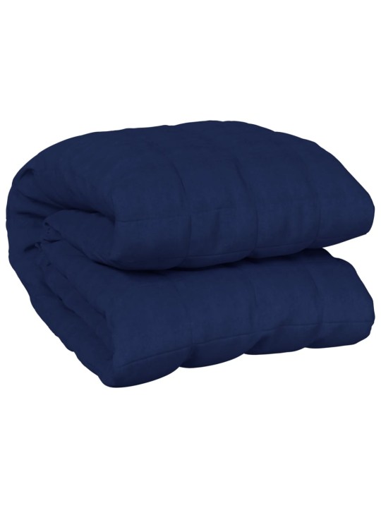 Zátěžová deka modrá 200 x 200 cm 13 kg textil